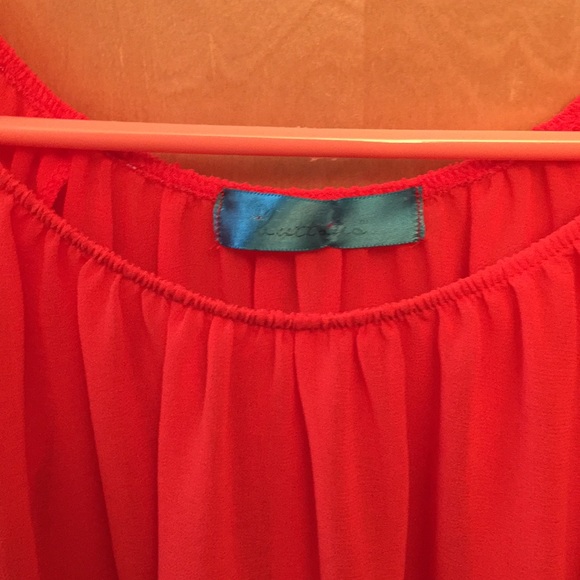 Dressy coral blouse - Picture 4 of 4